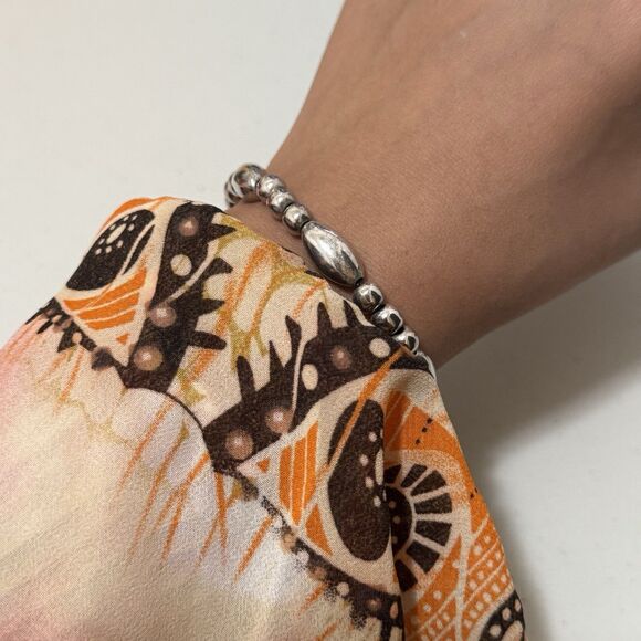 Vintage Sterling Toggle Clasp Bracelet - Picture 1 of 5